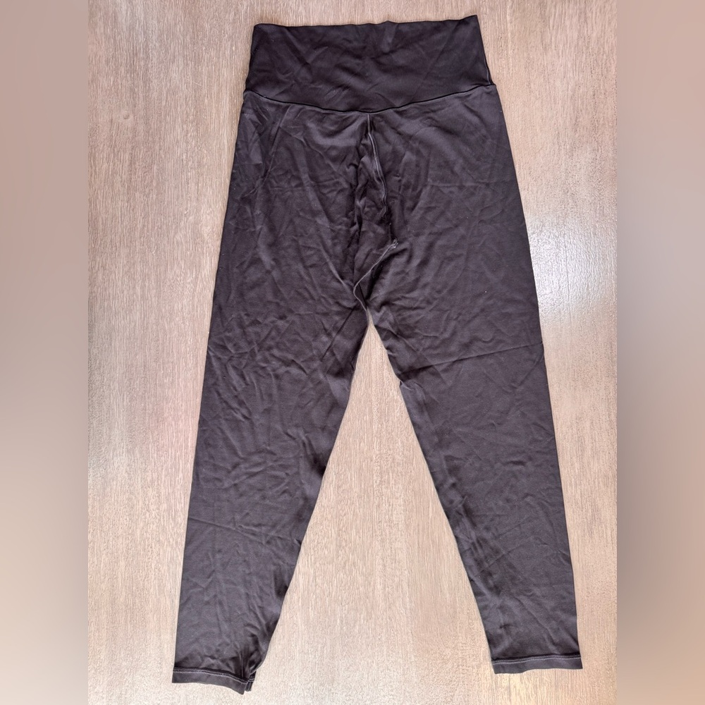 Aerie Cross Waistband Black Leggings XL - Picture 3 of 9